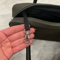 lacoste olive handbag