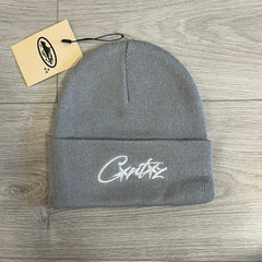 corteiz allstarz folded beanie gray