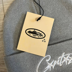 corteiz allstarz folded beanie gray