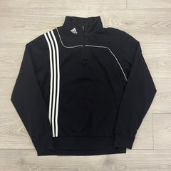 adidas side stripes 1/4 zip sweatshirt