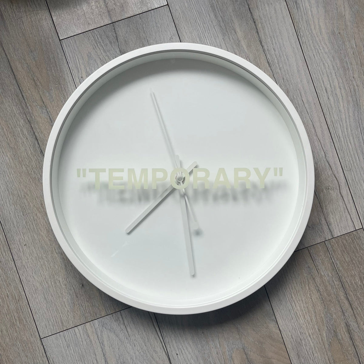 Ikea Markerad x Virgil Abloh 'Temporary' Wall Clock