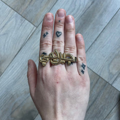 Melody Ehsani x Jeremy Scott 2013 Arabic Three Finger Ring