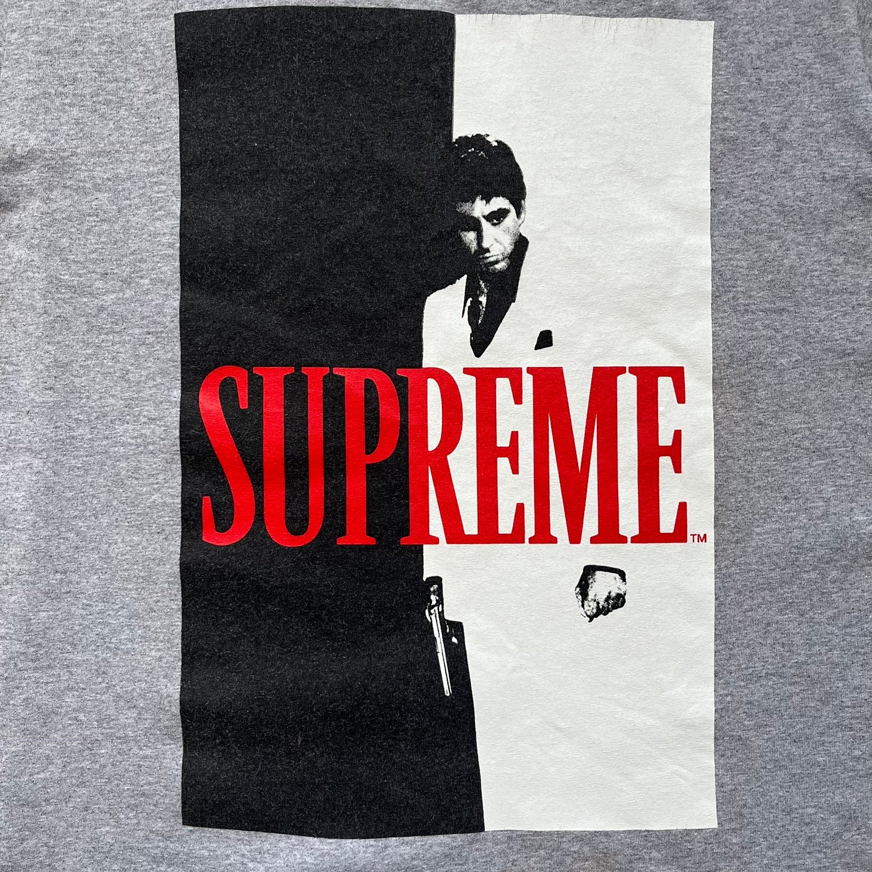 Supreme FW17 Scarface Split Grey Tee
