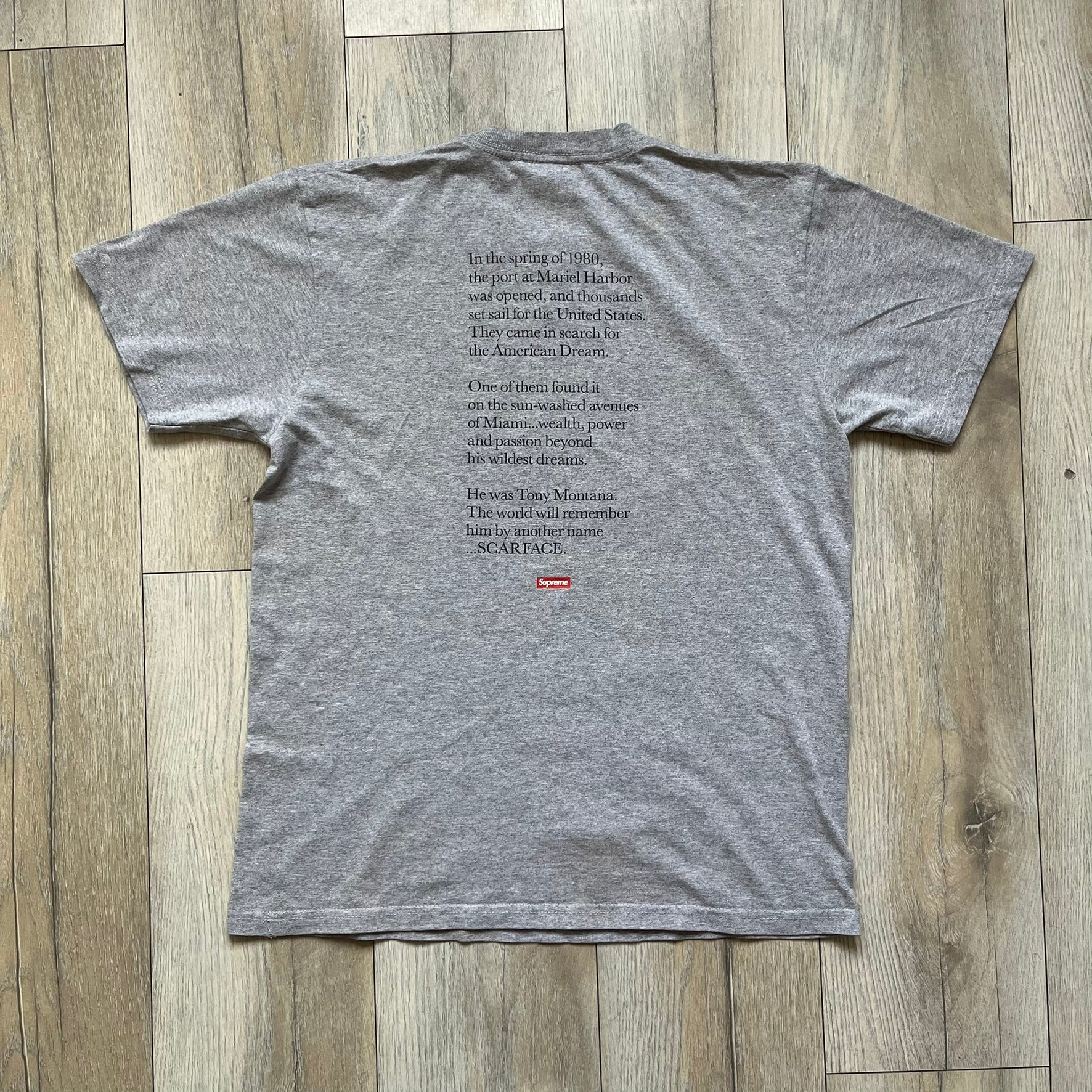 Supreme FW17 Scarface Split Grey Tee