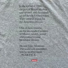 Supreme FW17 Scarface Split Grey Tee