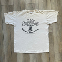 Supreme SS11 Mind Your Business White Tee