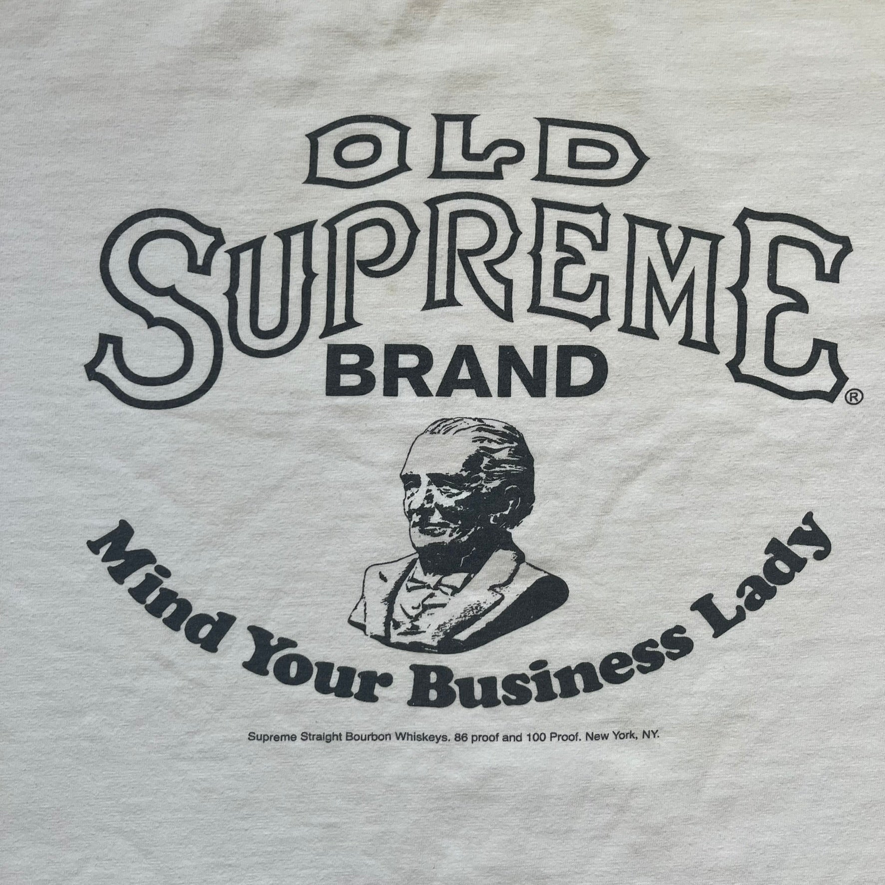 Supreme SS11 Mind Your Business White Tee