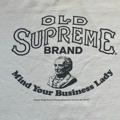 Supreme SS11 Mind Your Business White Tee