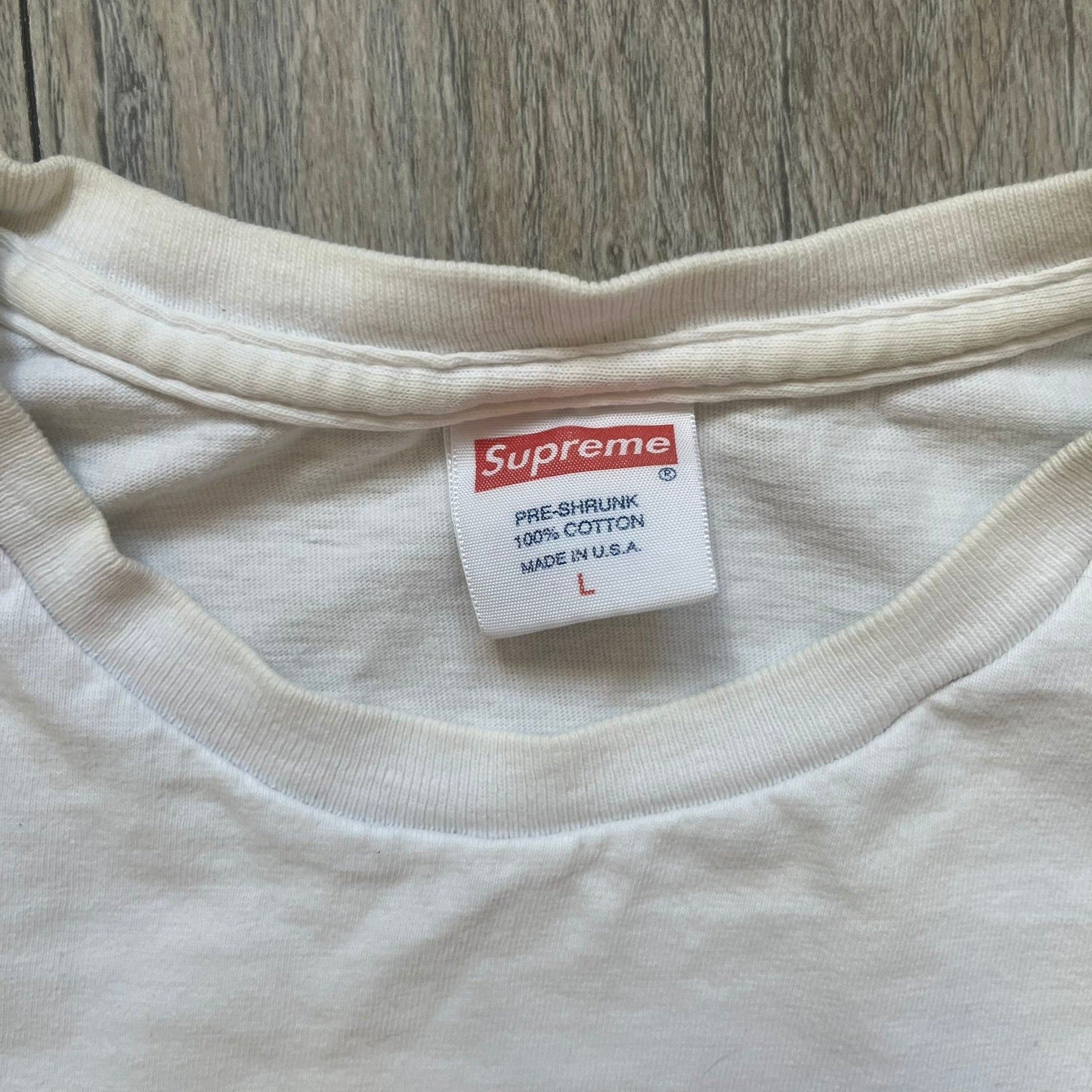 Supreme SS11 Mind Your Business White Tee