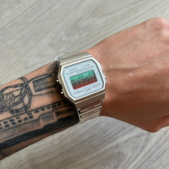Casio F-91W "Watermelon" Gradient & Clear Digital Watch