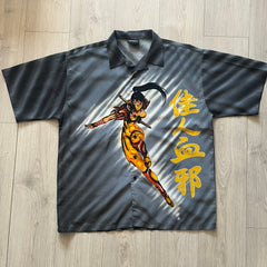 gray anime 2000's shirt