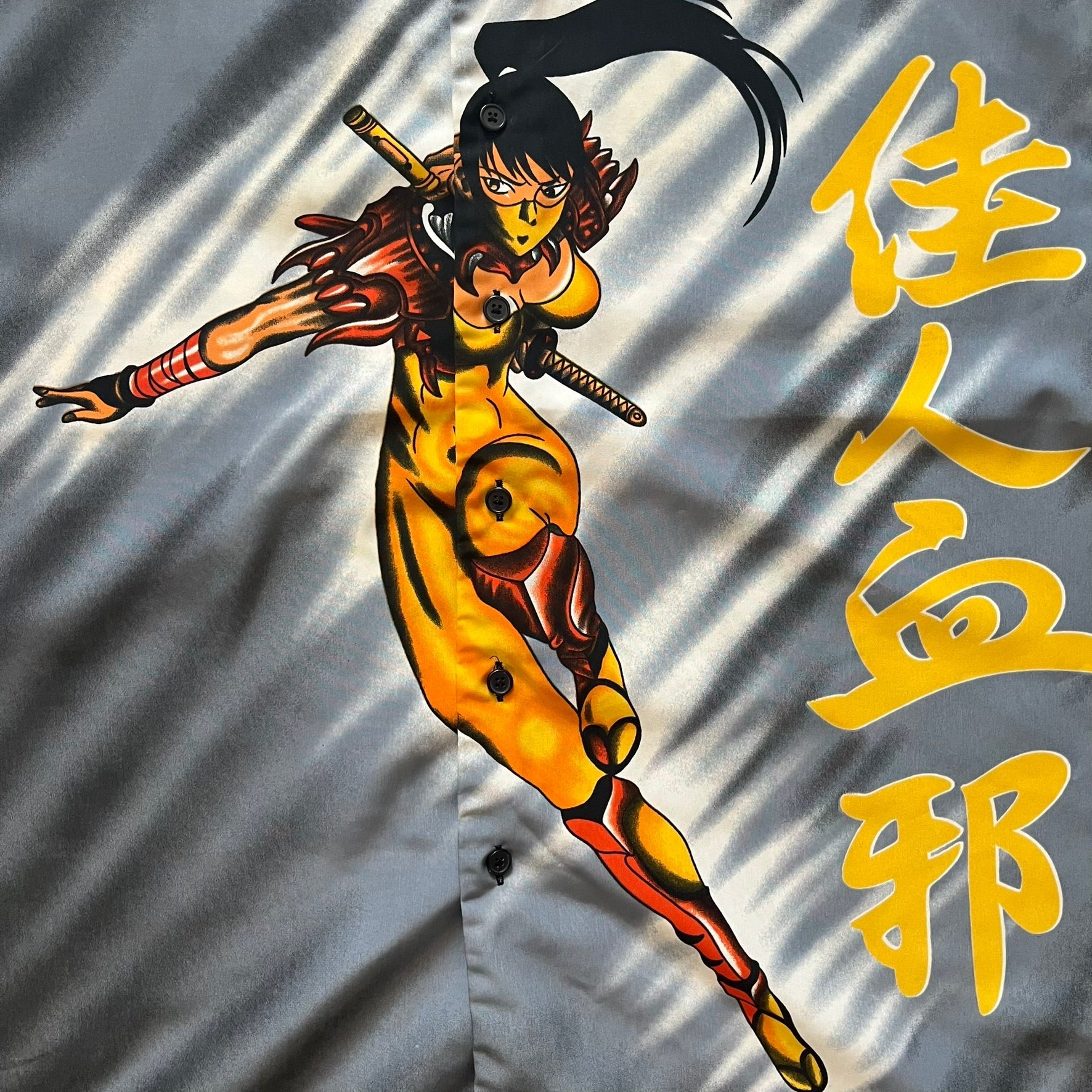gray anime 2000's shirt