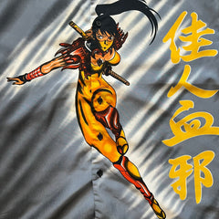 gray anime 2000's shirt