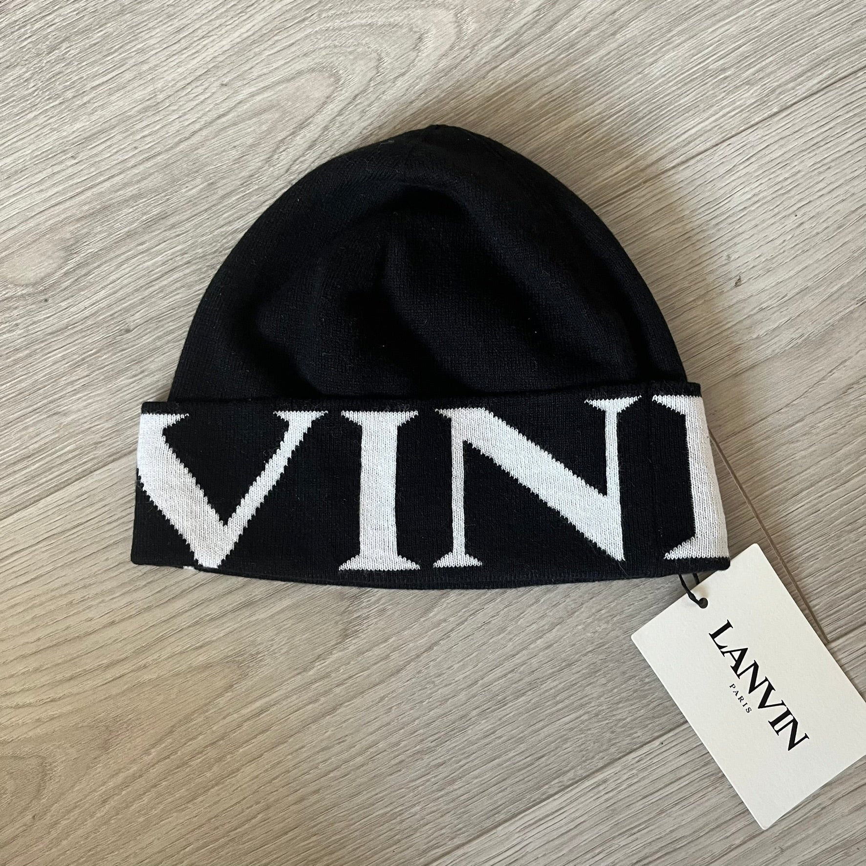 lanvin black beanie