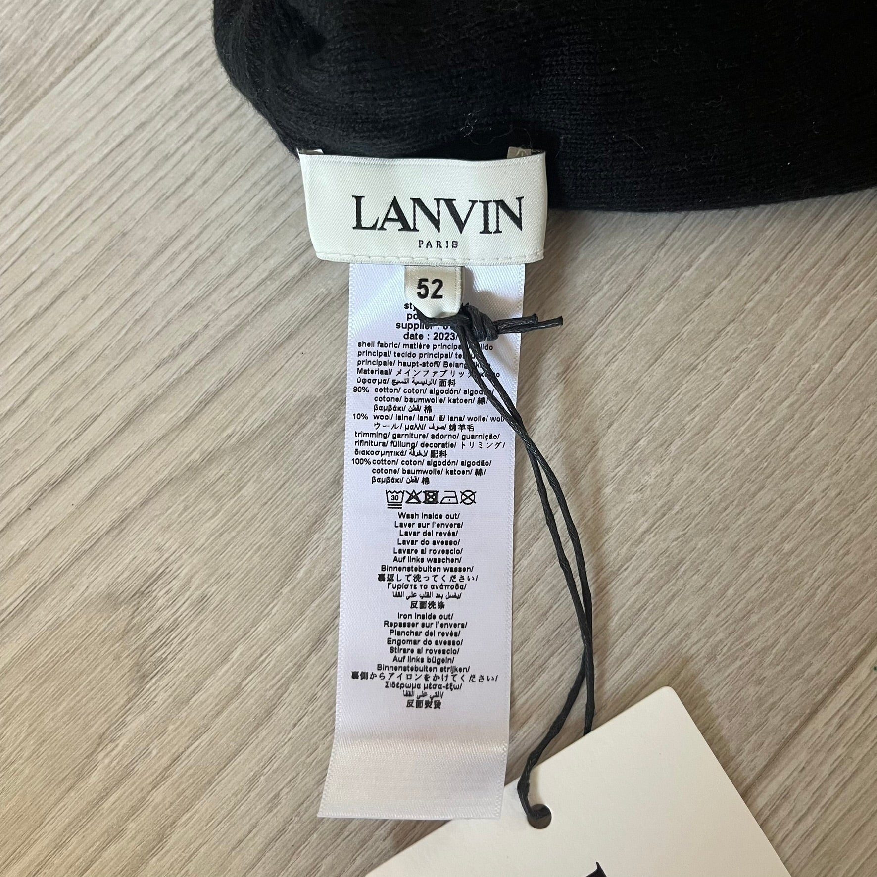 lanvin black beanie
