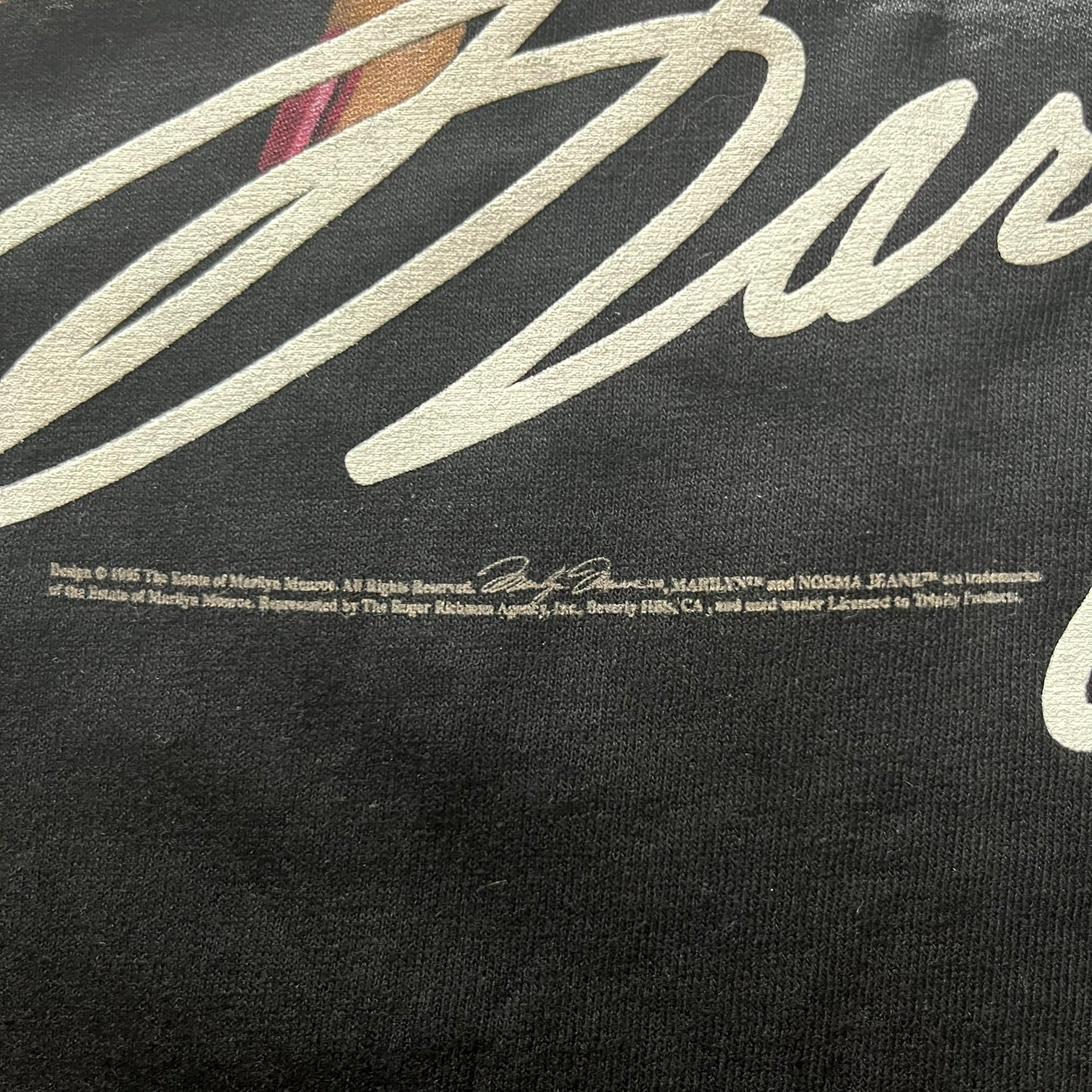 signature marilyn monroe 1995 tee